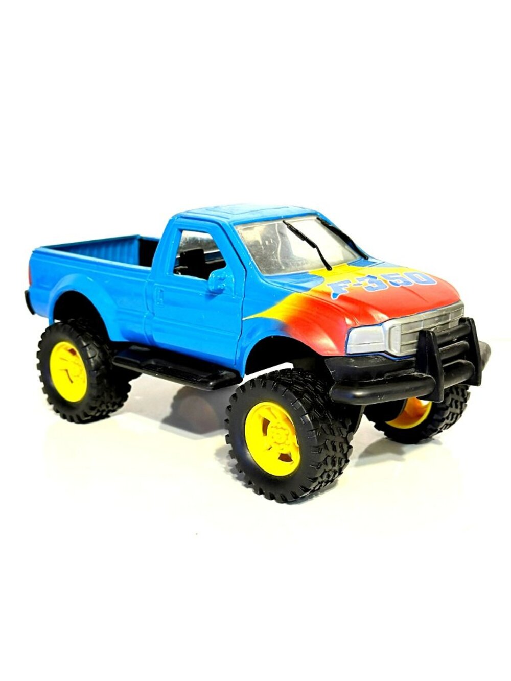 Vintage Tootsietoy Blue Ford F-350 Toy Truck 1/24 Scale Diecast Metal 1997